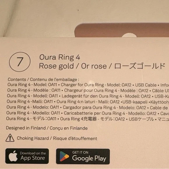 Oura Ring Gen 4 in Rose Gold- Size 7 - Picture 5 of 5